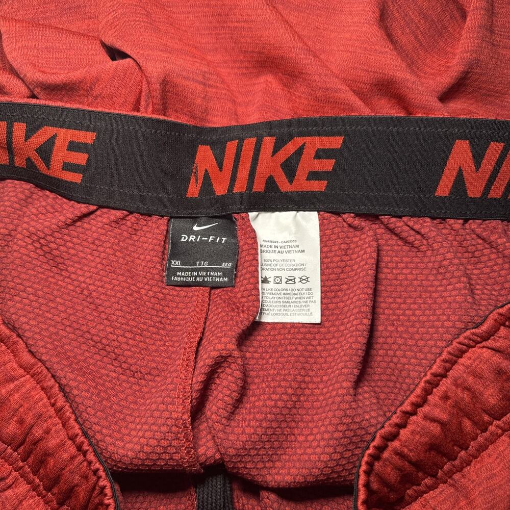 Nike‎ Shorts Veneer Training Athletic Pockets Dri Fit Mens Red Heather XXL - Picture 5 of 5